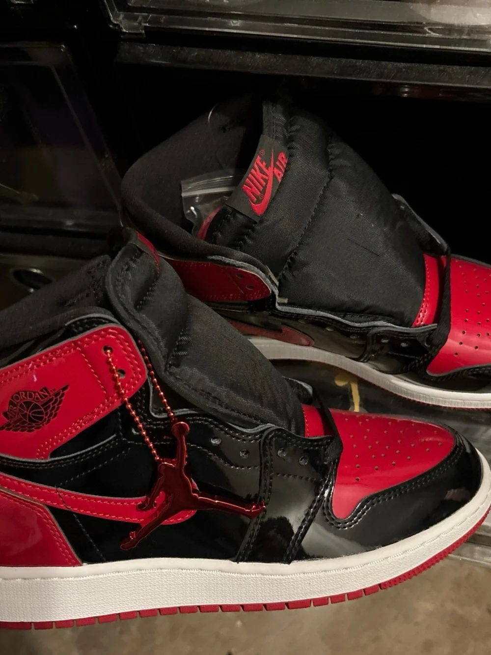 Jordan Air Jordan 1 Retro High Black Red Patent Leather